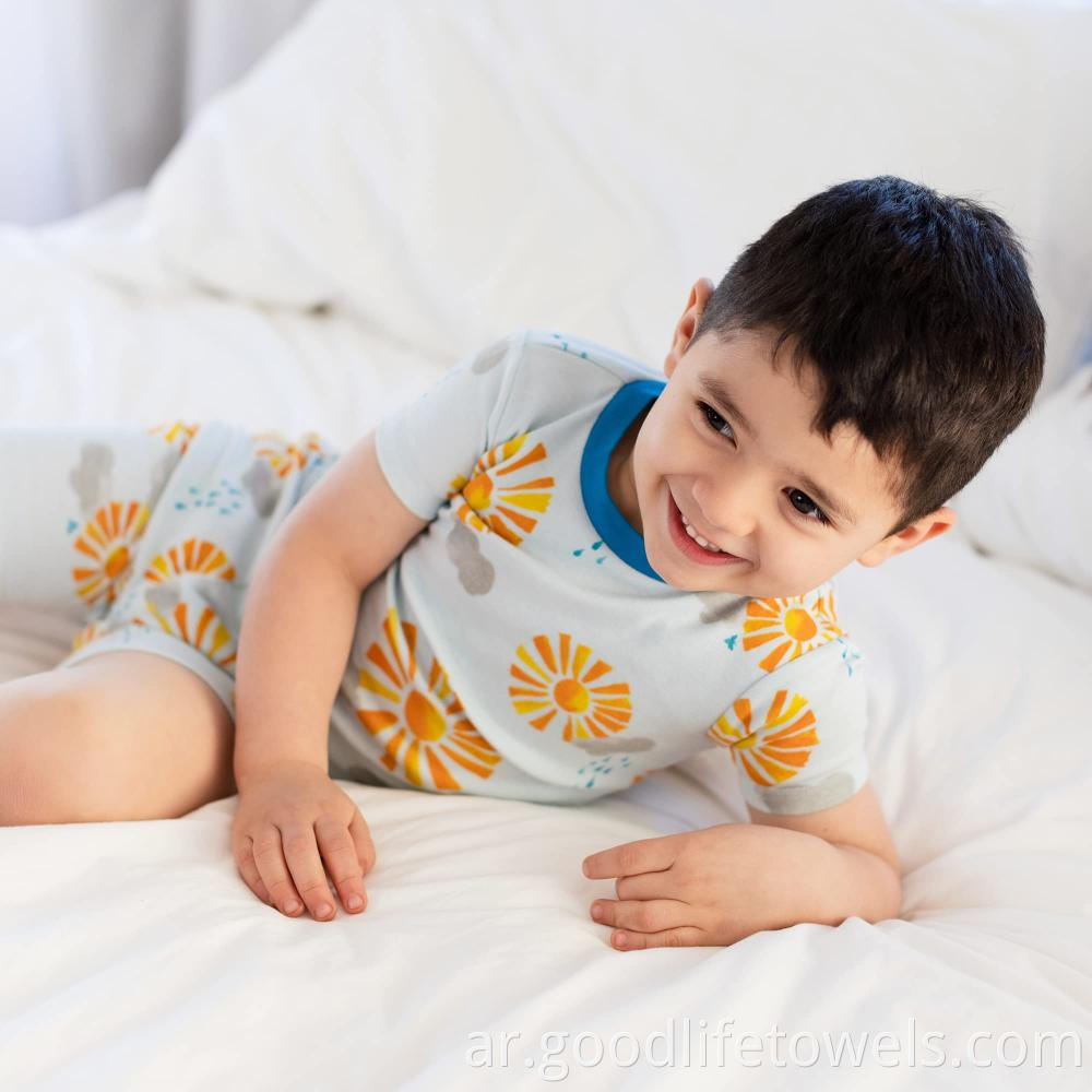 Summer Children Pyjamas Set Cotton Sleepwear